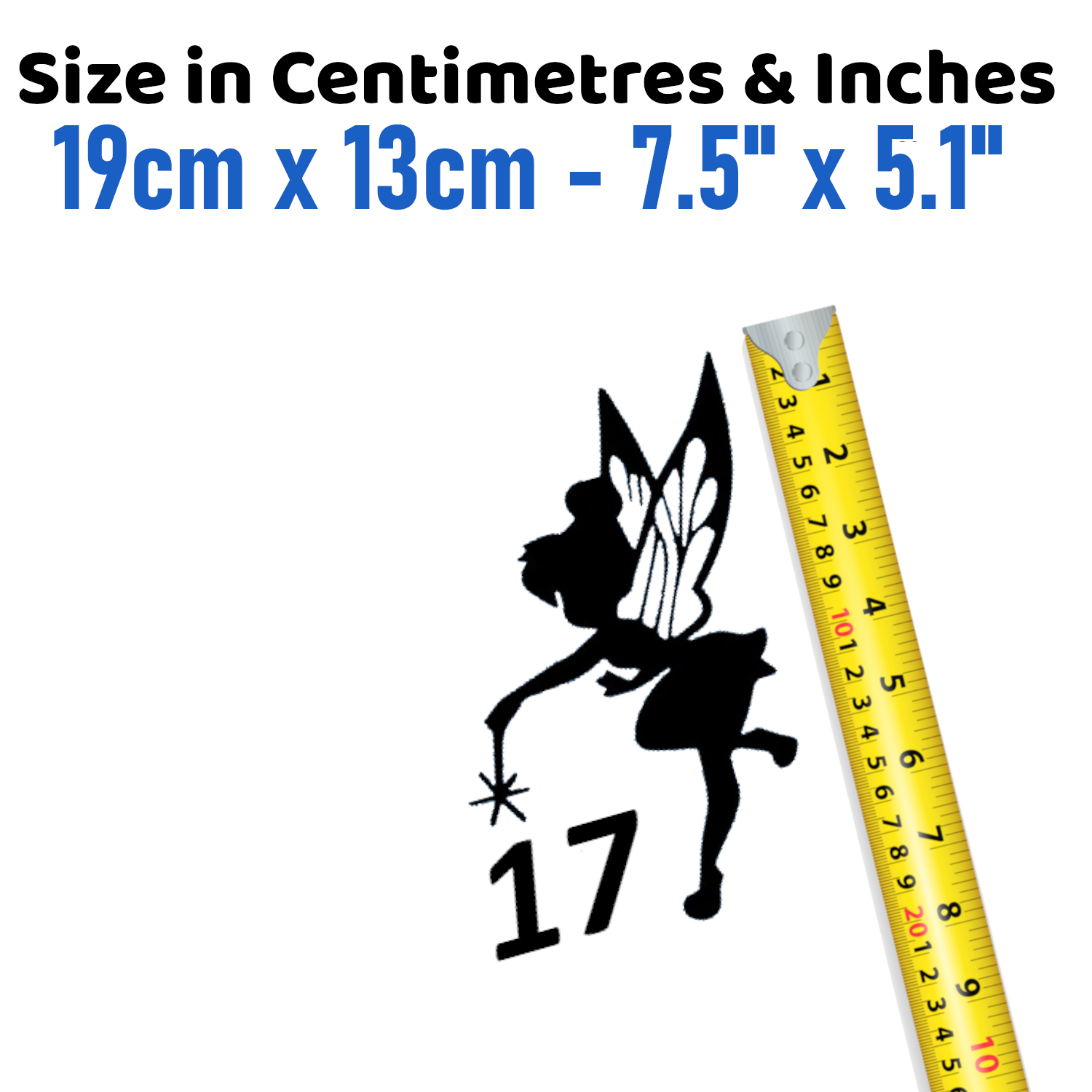 3 Pack Magical Fairy Number Sticker