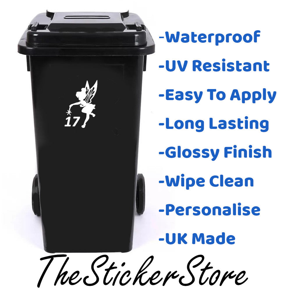 3 Pack Magical Fairy Number Sticker