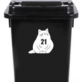 3 Pack Fat Cat Number Sticker