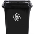 Flower Petal Wheelie Bin Stickers