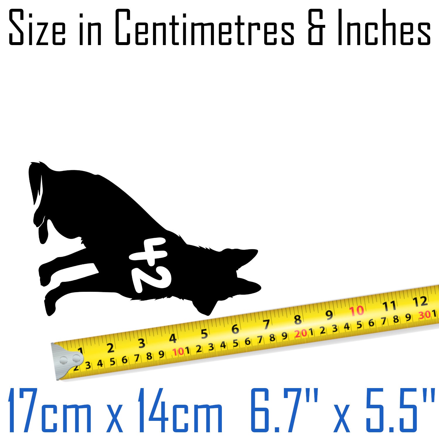 Multi Pack German Shepherd Number Sticker