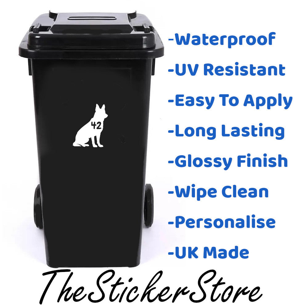 Multi Pack German Shepherd Number Sticker