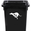3 Pack Greyhound Waterproof Wheelie Bin Number Stickers