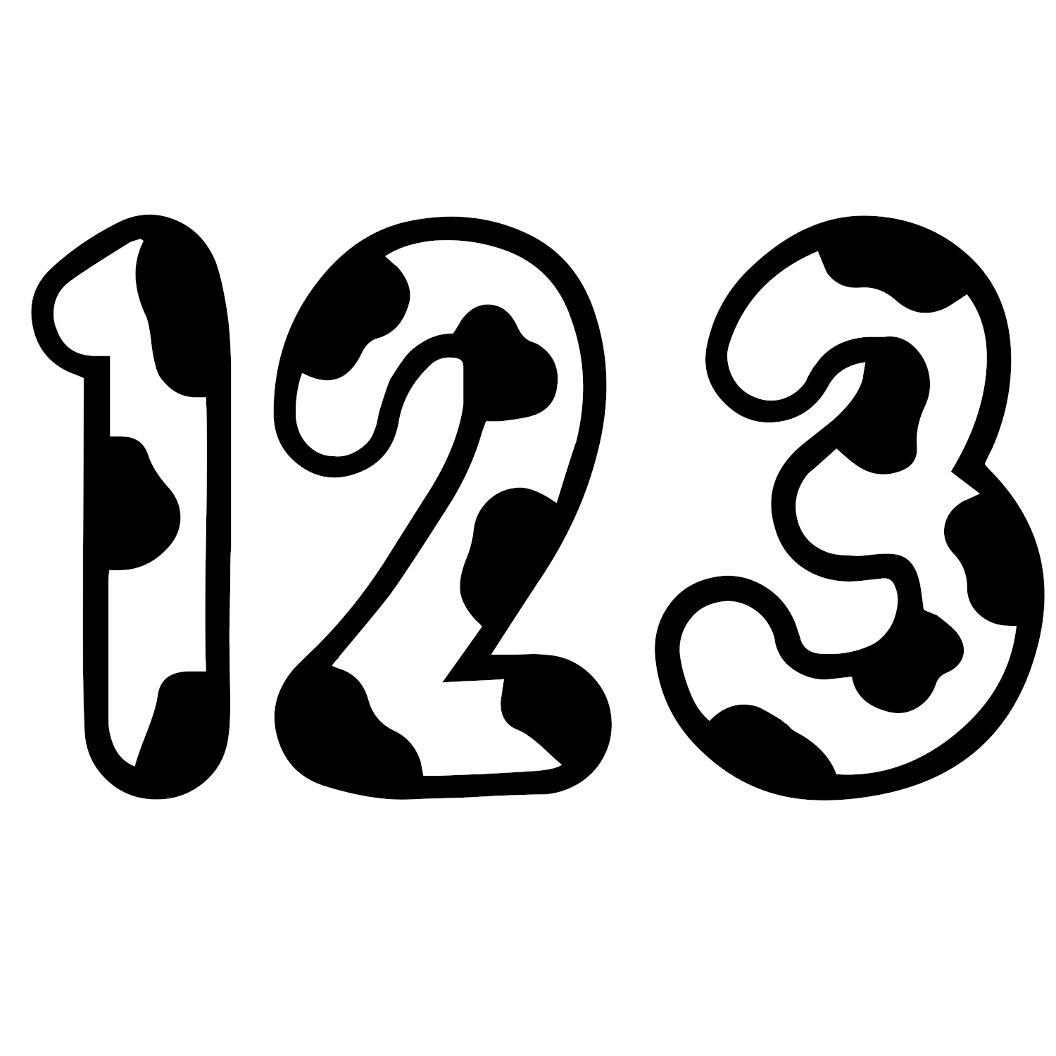 Cow Print Font Wheelie Bin Stickers