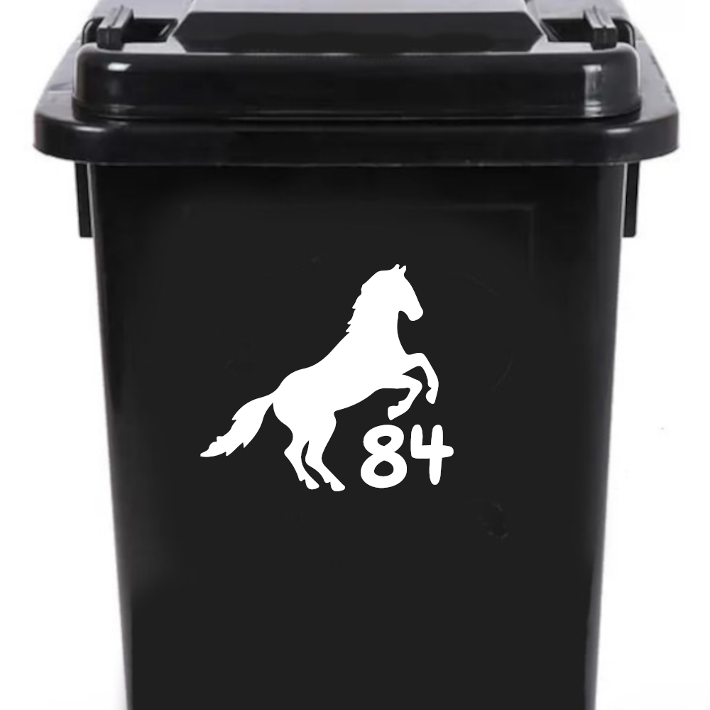 3 Pack Cute Horse Jumping Number Sticker