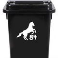 3 Pack Cute Horse Jumping Number Sticker
