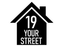 Pack of 3 House Silhouette Waterproof Wheelie Bin Stickers