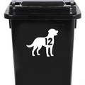 Multi Pack Pet Dog Labrador Wheelie Bin Stickers