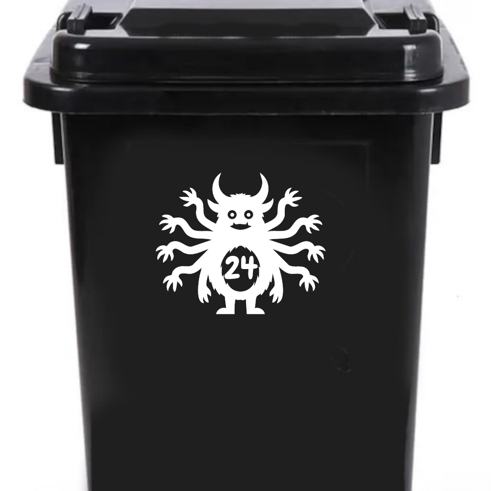 3 Pack Monster Number Sticker