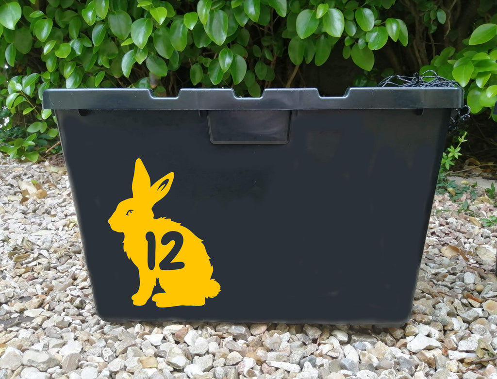 3 Pack Bunny Rabbit Number Sticker