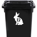 3 Pack Bunny Rabbit Number Sticker