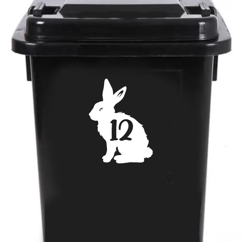 3 Pack Bunny Rabbit Number Sticker