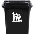Pack of 4 Soldier Kneeling Number Waterproof Sticker