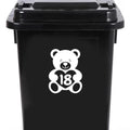 3 Pack Teddy Bear Number Sticker