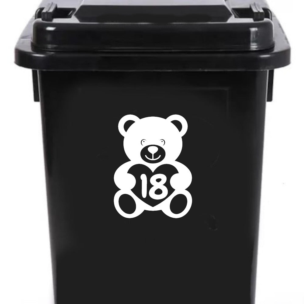 3 Pack Teddy Bear Number Sticker