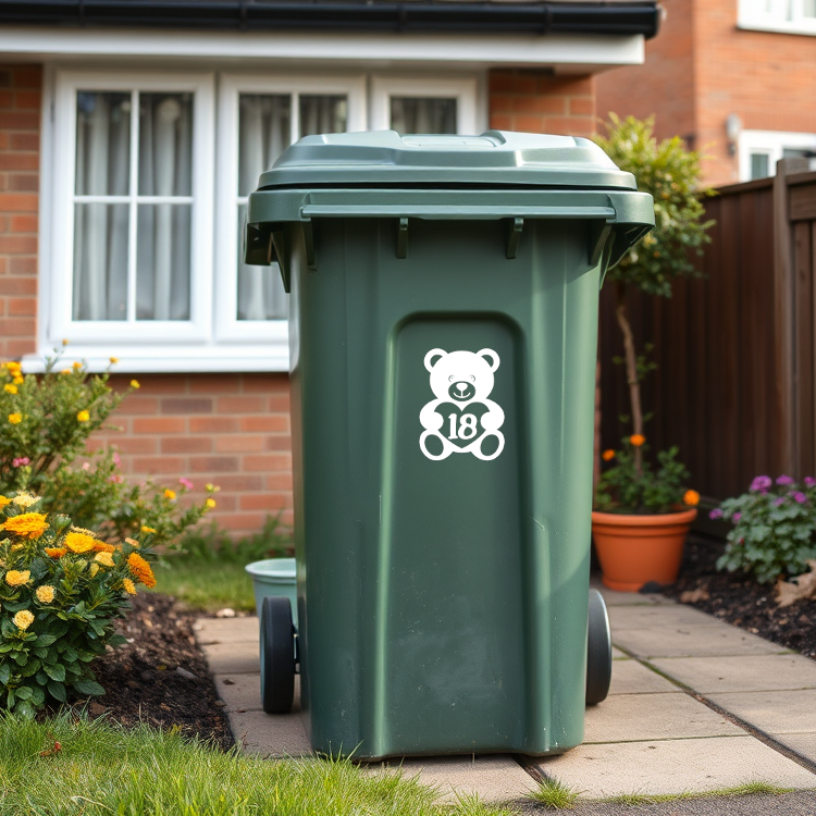 3 Pack Teddy Bear Number Sticker